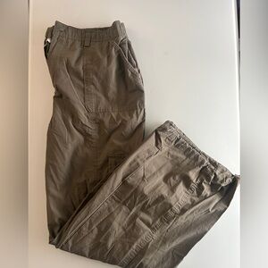 Women's Wide Leg Olive Pants